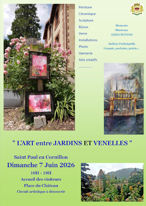 Affiche l'Art entre Jardins et Venelles